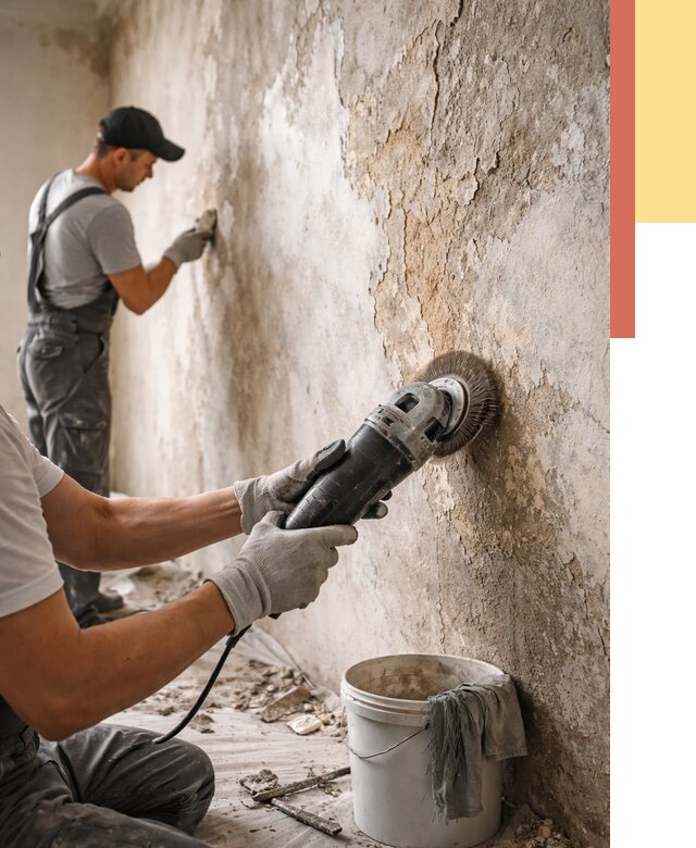 Снятие и удаление краски со стен в Новосибирске от 2135 руб. — ОТДЕЛОЧНИК-Нвс