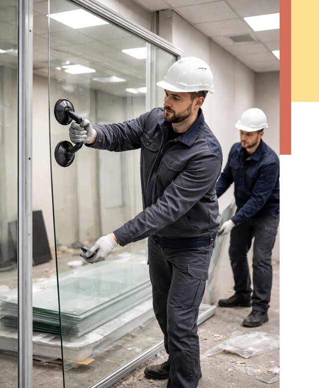 Демонтаж стеклянных перегородок в Новосибирске от 3253 руб. — быстро и недорого | ОТДЕЛОЧНИК-Нвс