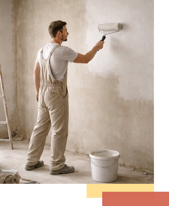 Грунтовка стен под отделку в Новосибирске профессиональным раствором
