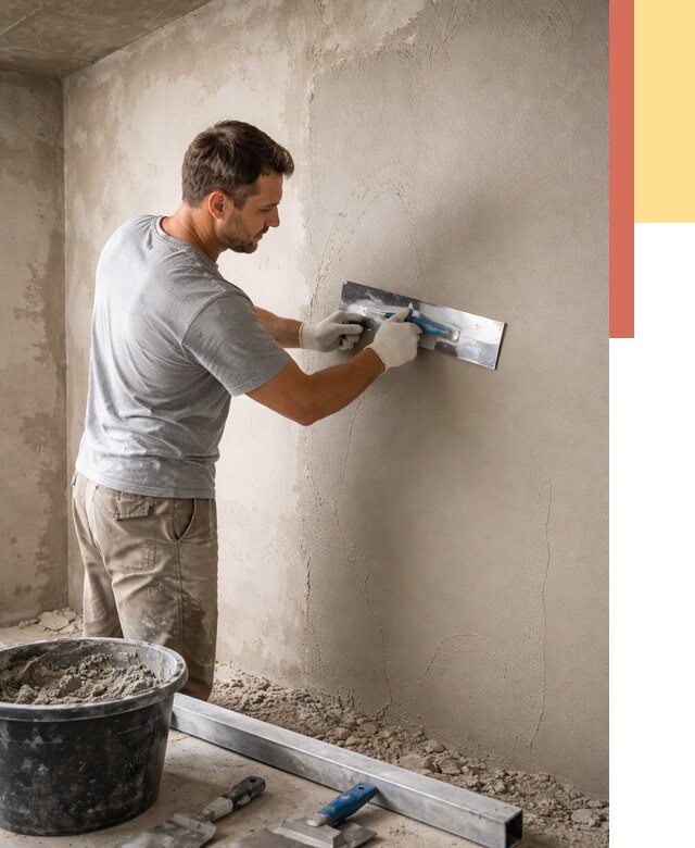 Штукатурка стен без маяков в Новосибирске от 7320 руб/м2 — услуги и цена | ОТДЕЛОЧНИК-Нвс