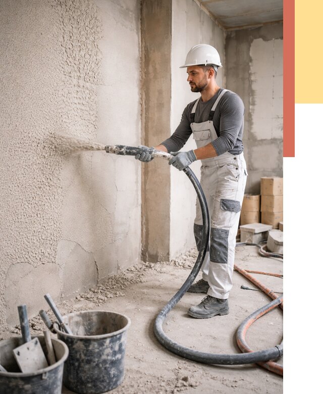 Машинная штукатурка стен в Новосибирске под ключ от 6608 руб./м2 | ОТДЕЛОЧНИК-Нвс