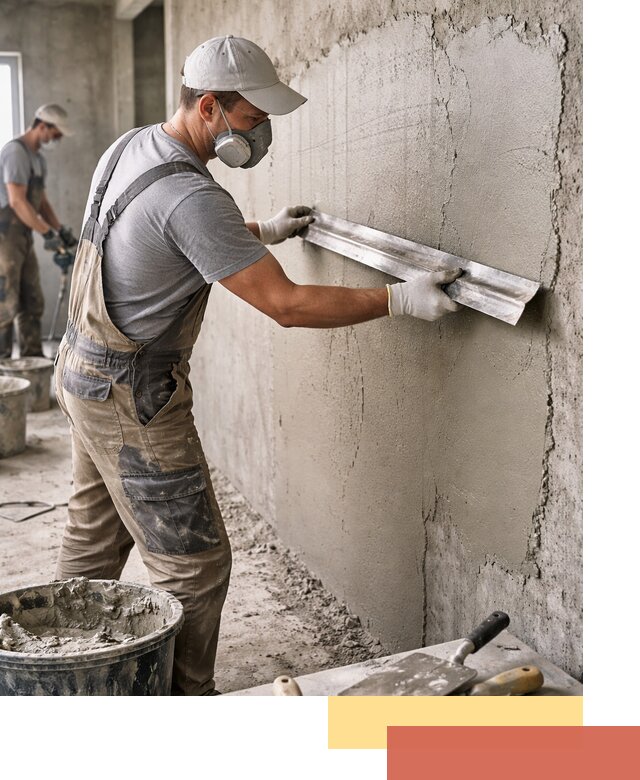 Штукатурка бетонных стен в Новосибирске качественно и долговечно