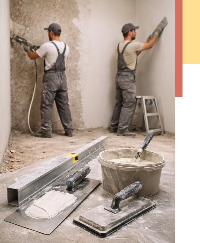 Штукатурка стен под обои в Новосибирске от 4575 руб./м2 — выравнивание под обои | ОТДЕЛОЧНИК-Нвс