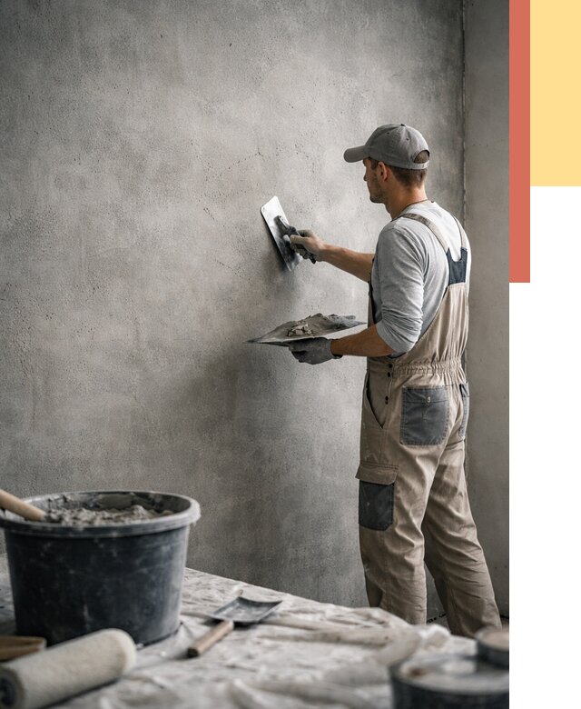 Декоративная штукатурка под бетон в Новосибирске от 2542 руб./м² — нанесение под ключ | ОТДЕЛОЧНИК-Нвс