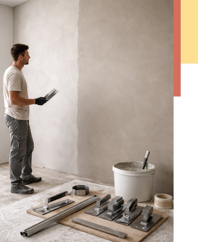 Нанесение микроцемента на стены в Новосибирске от 3253 руб./м2 под ключ | ОТДЕЛОЧНИК-Нвс