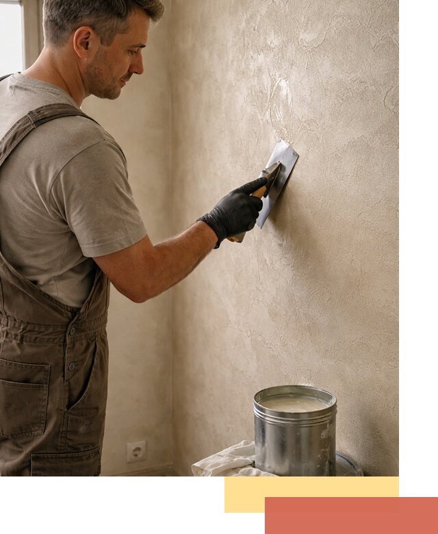 Нанесение воска на штукатурку в Новосибирске для защиты и блеска