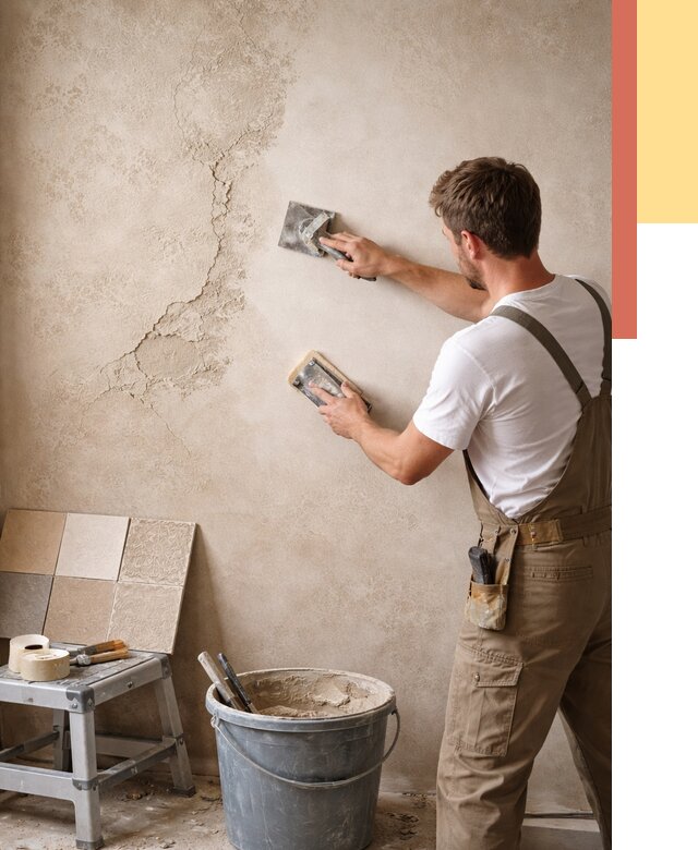 Ремонт декоративной штукатурки в Новосибирске от 4575 руб. под ключ | ОТДЕЛОЧНИК-Нвс