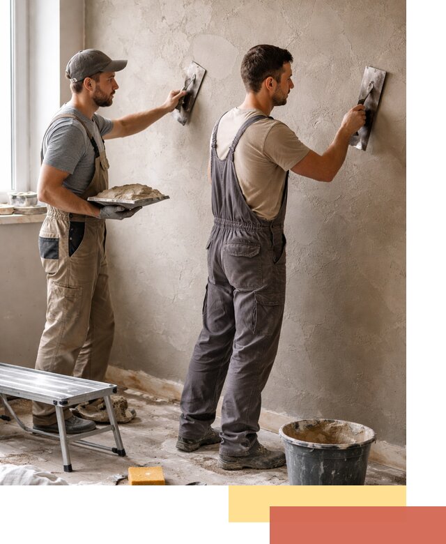 Ремонт декоративной штукатурки и восстановление фактуры в Новосибирске