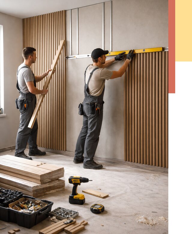 Монтаж реечных панелей на стены в Новосибирске от 1220 руб. — быстро и недорого | ОТДЕЛОЧНИК-Нвс