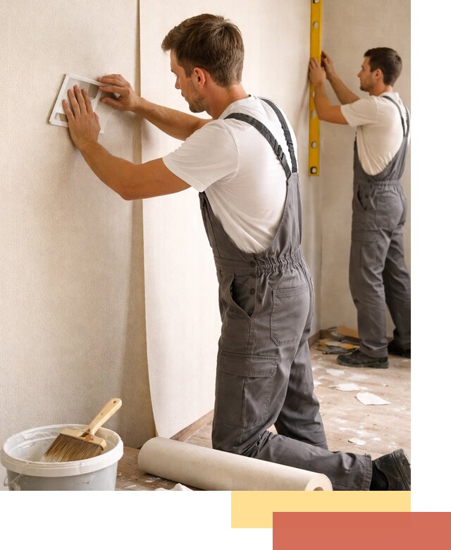 Поклейка бумажных обоев в Новосибирске качественно и недорого