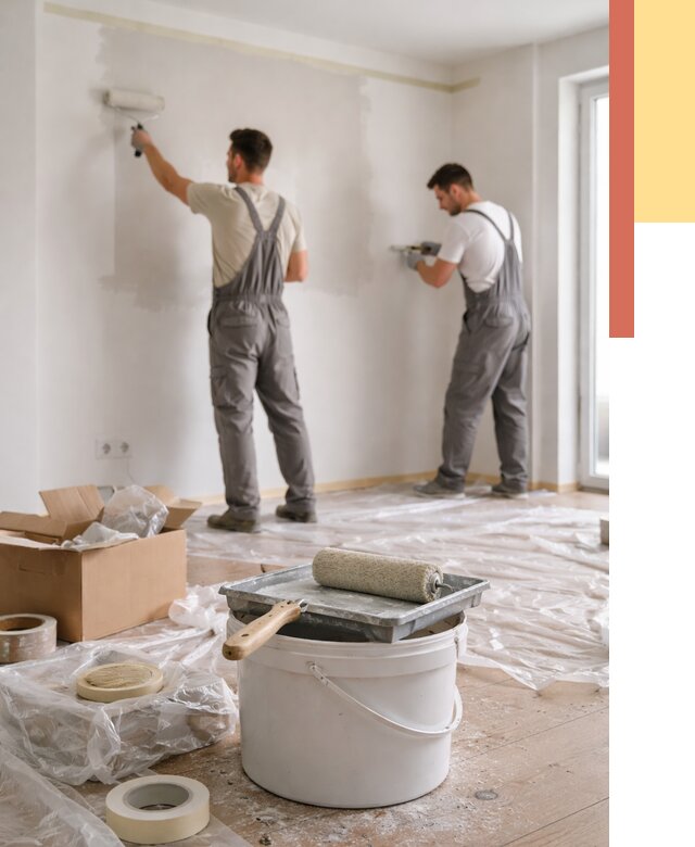 Покраска стен в квартире в Новосибирске от 2542 руб/м2 — быстро и недорого | ОТДЕЛОЧНИК-Нвс