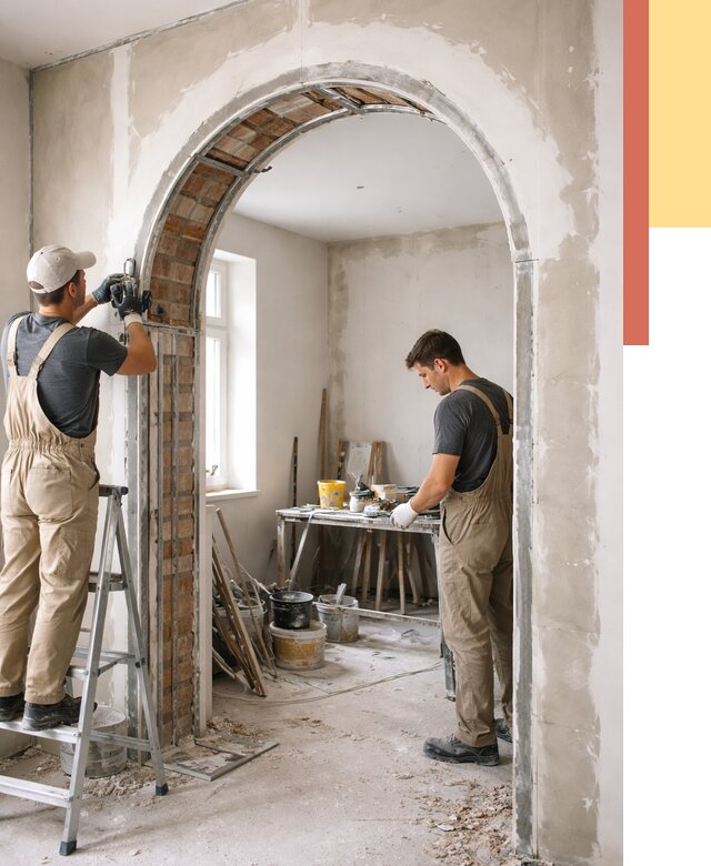 Устройство арочного проема в Новосибирске от 9658 руб. под ключ — быстро и недорого | ОТДЕЛОЧНИК-Нвс