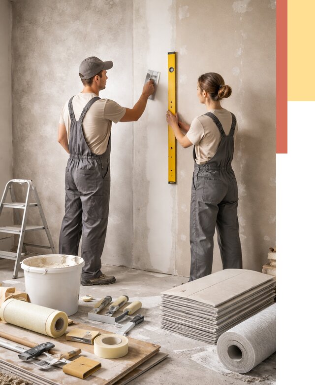 Отделка стен в Новосибирске от 1525 руб/м² — недорого, быстро, под ключ | ОТДЕЛОЧНИК-Нвс