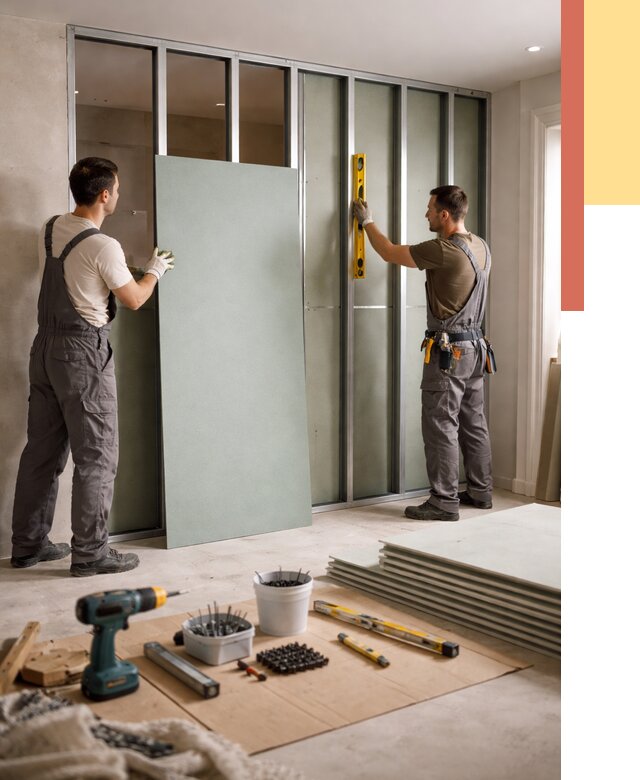 Перегородка из влагостойкого гипсокартона в Новосибирске от 4880 руб. — монтаж под ключ | ОТДЕЛОЧНИК-Нвс