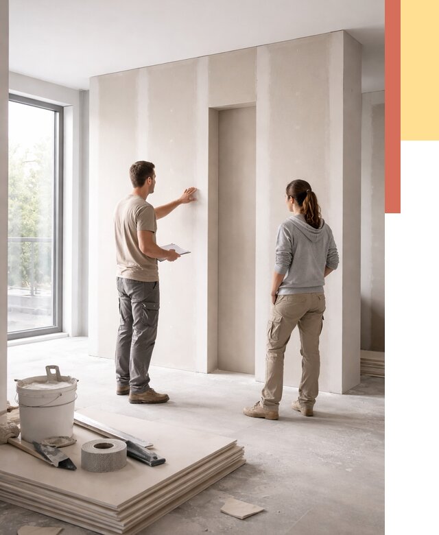 Зонирующая перегородка из гипсокартона в Новосибирске от 2846 руб. под ключ | ОТДЕЛОЧНИК-Нвс