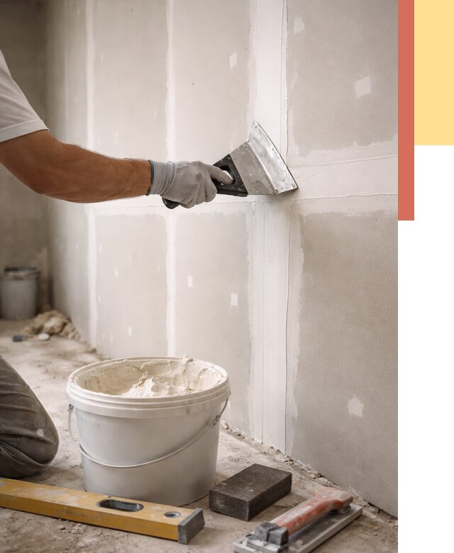 Шпаклевка перегородок из гипсокартона в Новосибирске от 2542 руб. — услуги ОТДЕЛОЧНИК-Нвс