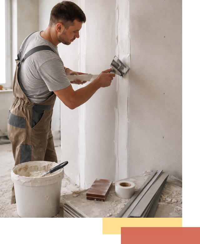 Шпаклевка перегородок из гипсокартона в Новосибирске качественно и быстро