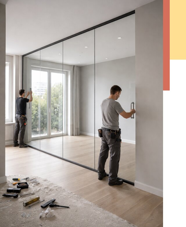 Изготовление стеклянных перегородок в Новосибирске от 12555 руб. под ключ | ОТДЕЛОЧНИК-Нвс