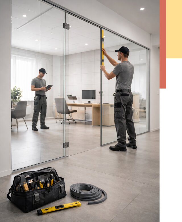 Цельностеклянные перегородки под ключ в Новосибирске от 9658 руб. — монтаж и цены | ОТДЕЛОЧНИК-Нвс