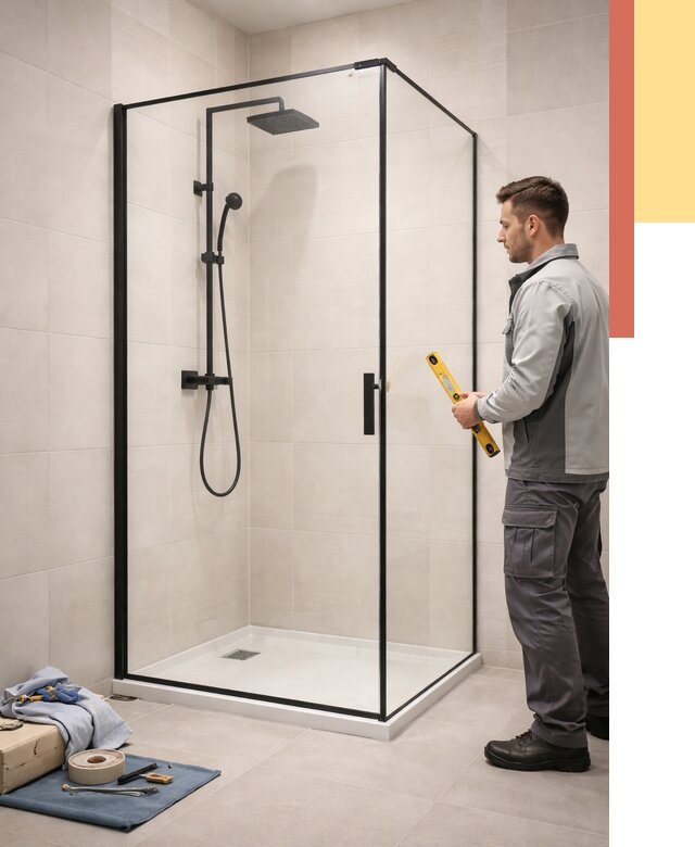 Стеклянные перегородки для душа в Новосибирске от 12708 руб. | Монтаж под ключ — ОТДЕЛОЧНИК-Нвс