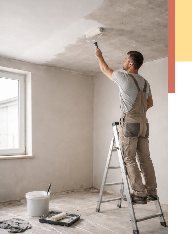 Грунтовка потолка в Новосибирске от 2542 руб. — быстро и недорого | ОТДЕЛОЧНИК-Нвс