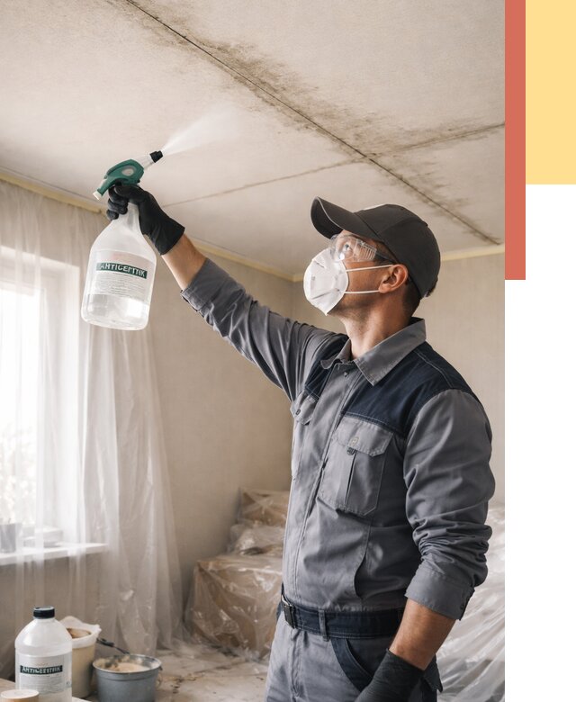 Антисептическая обработка потолка в Новосибирске от 2542 руб. | ОТДЕЛОЧНИК-Нвс