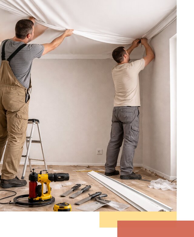 Монтаж ПВХ натяжного потолка в Новосибирске качественно и быстро