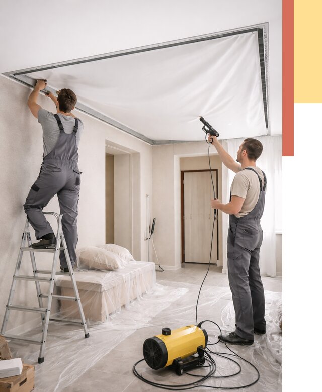 Монтаж натяжного потолка в прихожей в Новосибирске от 2694 руб. под ключ | ОТДЕЛОЧНИК-Нвс