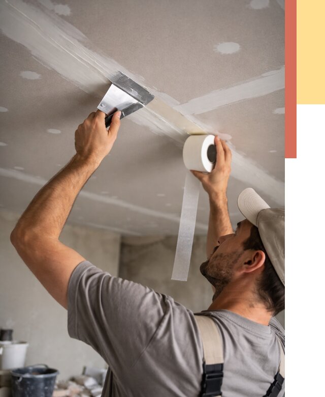 Обработка швов потолка ГКЛ в Новосибирске от 7625 руб. под ключ | ОТДЕЛОЧНИК-Нвс