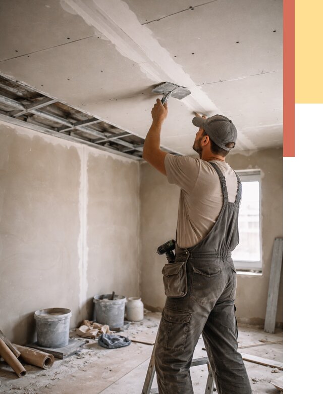 Ремонт потолка из гипсокартона в Новосибирске от 661 руб./м² — быстро и недорого | ОТДЕЛОЧНИК-Нвс