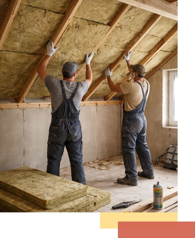 Утепление потолка минеральной ватой в Новосибирске